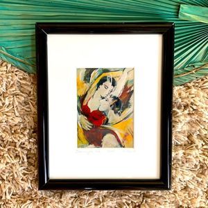 HP ❤️✨ Unique Find - Framed and Signed Shuleu Piece - “Dancing on Ice”